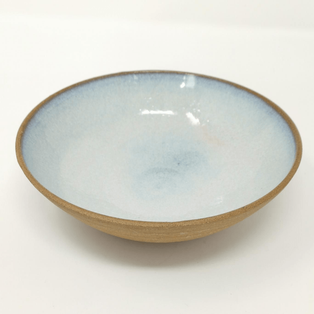 Medium toasted stoneware bowl - Daybreak glaze