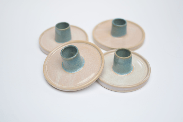 Candle Holder Ocean Blue