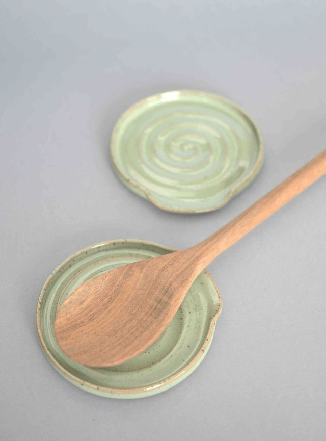Spoon Rest - Speckled Green