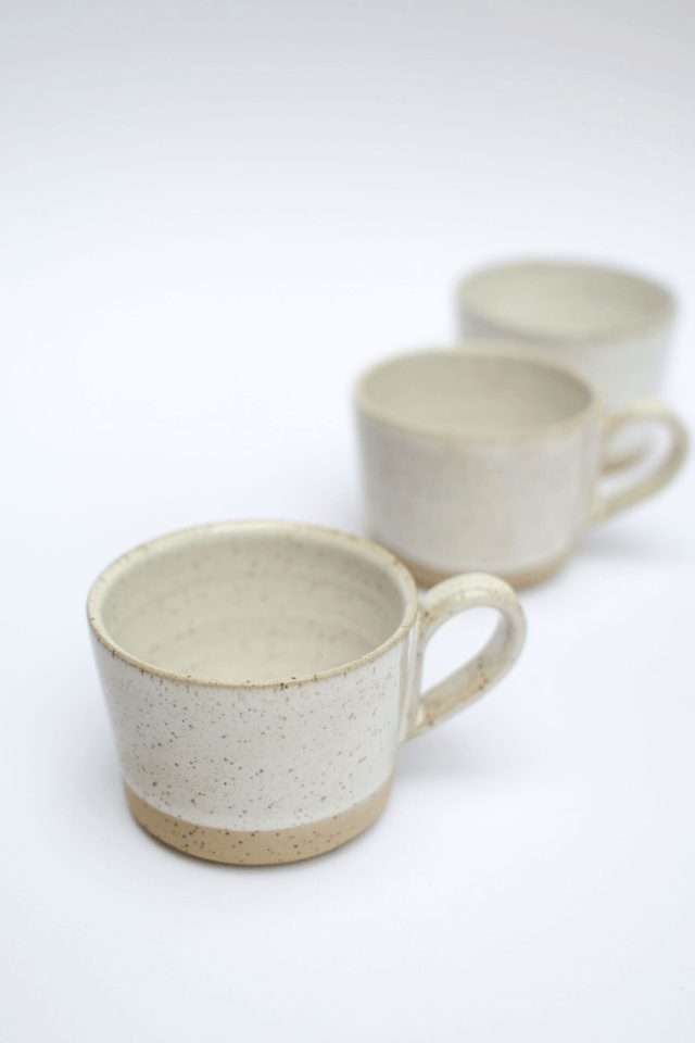 Everyday Coffee Cup - Speckled White 