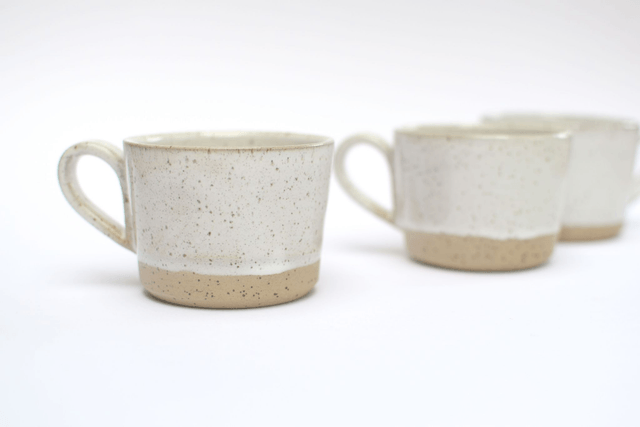 Everyday Coffee Cup - Speckled White 