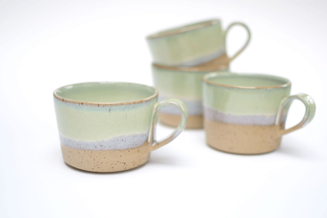 Everyday Coffee Cup - Speckled Coastline Green