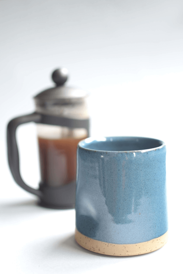 Thumbprint Tumbler - Speckled Deep Blue