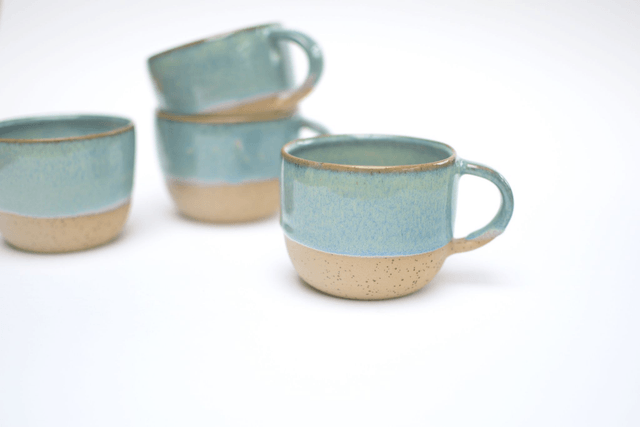 Coffee Cup Curved Ocean Blue 
