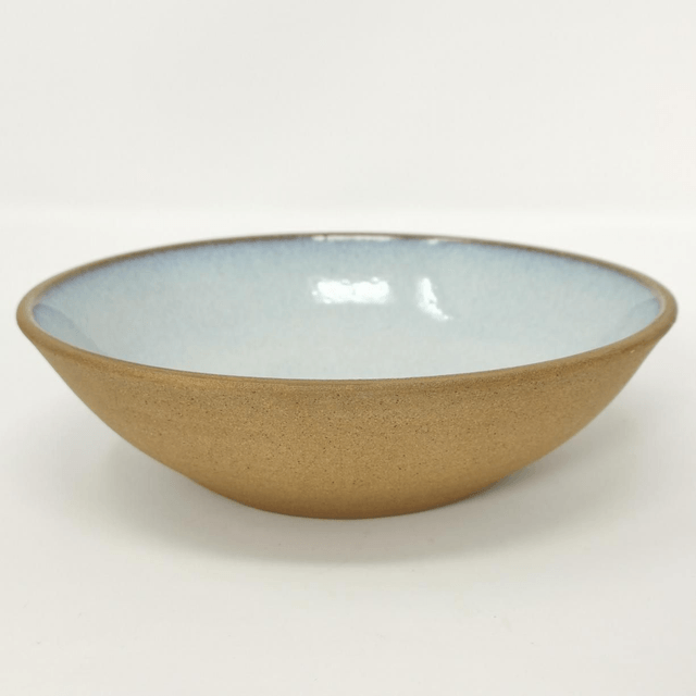 Medium toasted stoneware bowl - Daybreak glaze