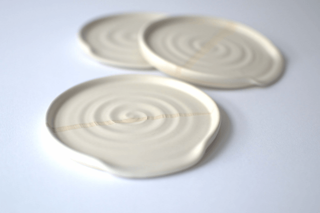 Spoon Rest Clayline Natural Satin Glaze 