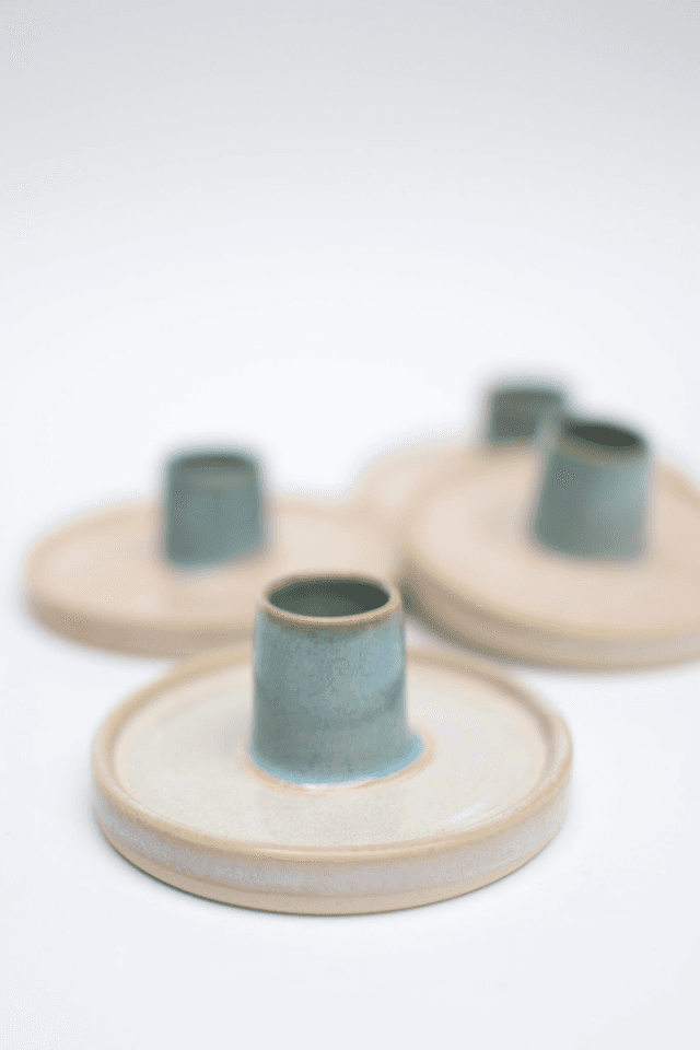 Candle Holder Ocean Blue
