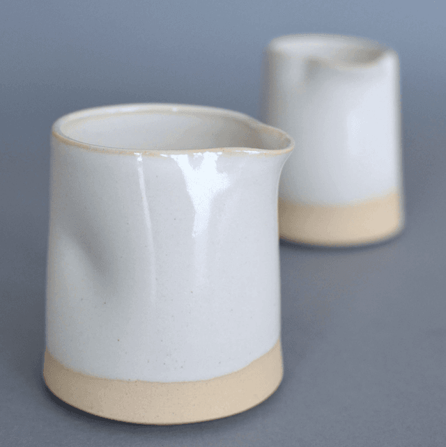 Dimpled Pourer - Glossy White
